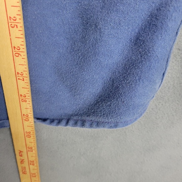 Gander Mountain Flannel Shirt Mens Large Blue Chamois Cloth Cotton Button Up - Picture 8 of 8